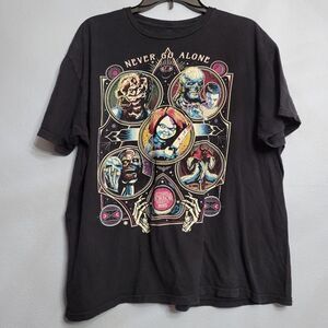 2023 Universal Studios Halloween Horror Nights HHN Never Go Alone Shirt Black XL
